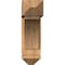 Ekena Millwork Thorton Arts and Crafts Smooth Bracket w/ Offset Brace, Western Red Cedar, 7 1/2"W x 24"D x 24"H BKT0806X24X24THR03SWR - alternate 4